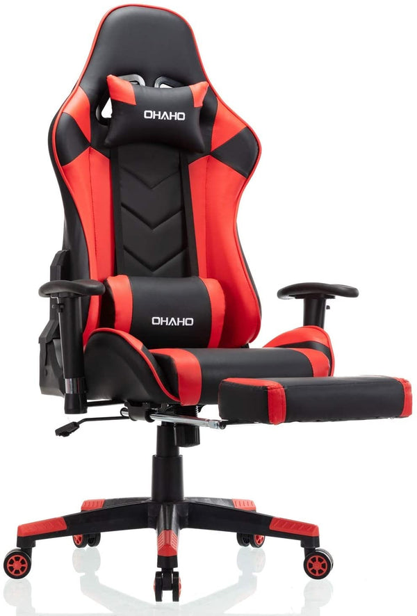 Silla Gamer Ergonómica Reclinable con Posapiés